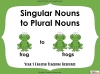 Singular Nouns to Plural Nouns  - Year 1 Teaching Resources (slide 1/67)